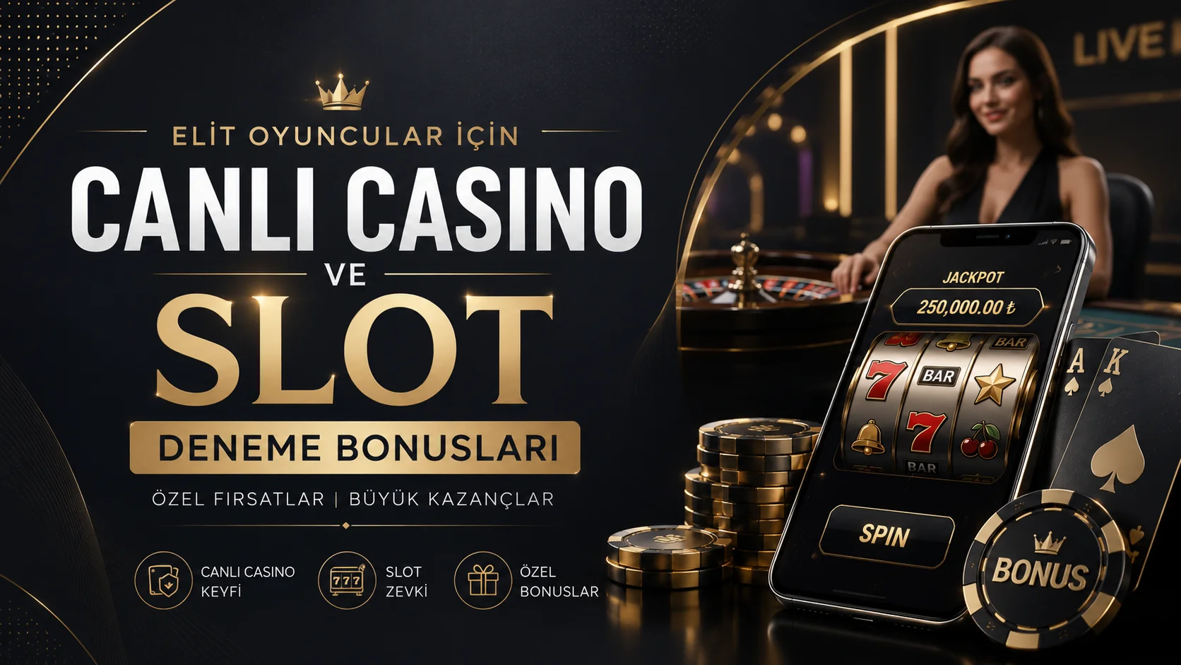 Elit Oyuncular İçin Canlı Casino ve Slot Deneme Bonusları
